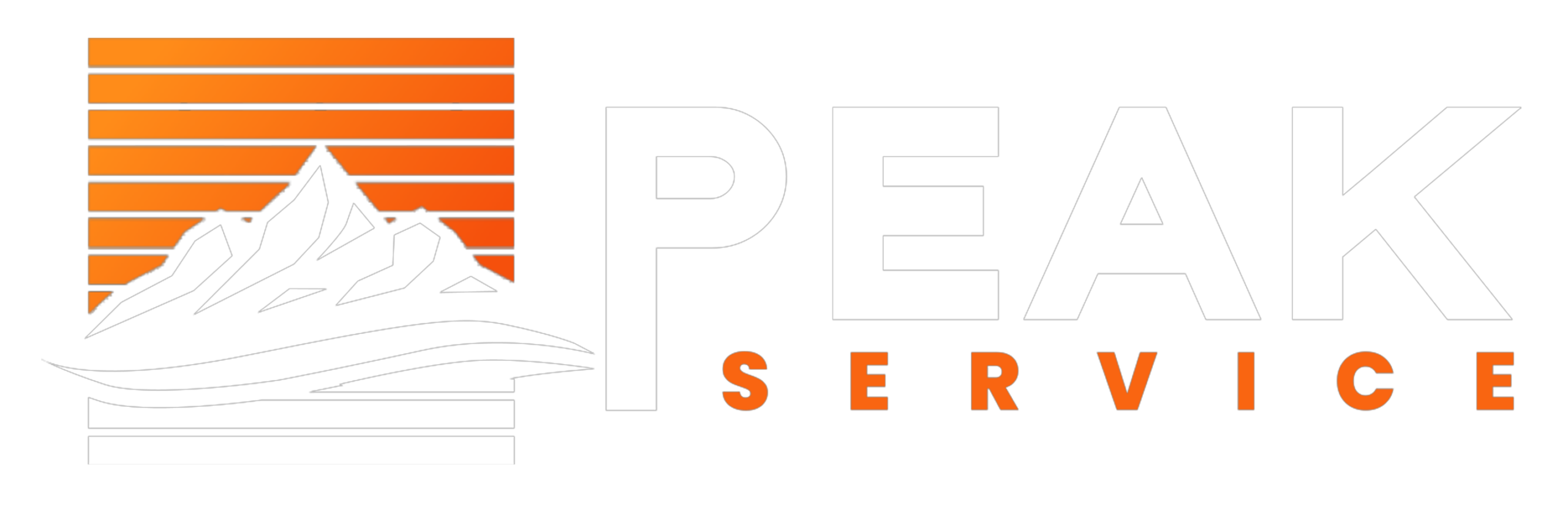 Peak Service white logo